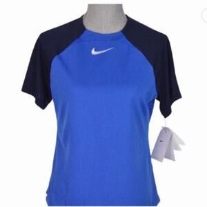 NWT Nike Pro Dri-Fit Women’s shirt blue dri fit  Jersey Academy Pro jersey Navy